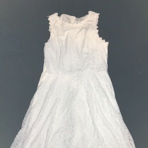 White Floral Lace Dress